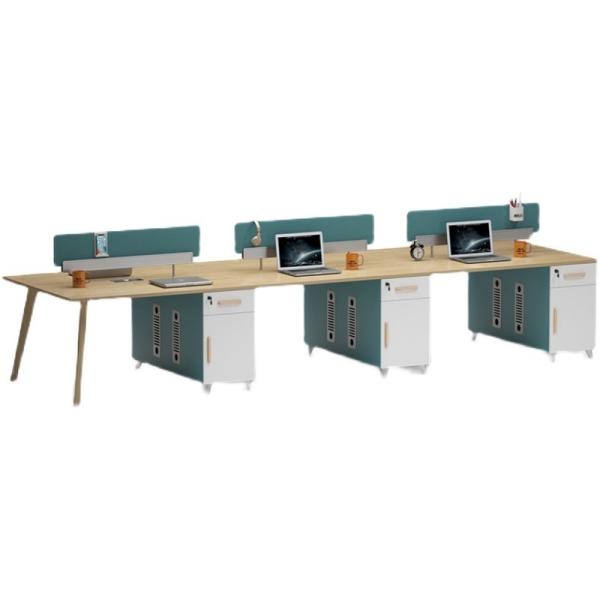 Buy cheap Commercial Furniture Modern Solid Wood Staff Desks and Chairs for Finance Workstation from wholesalers