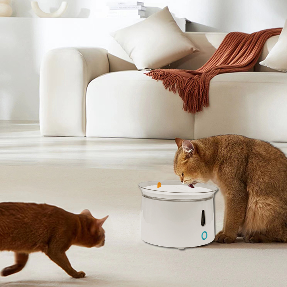 Automatic Pet Water Dispenser 2.4L for Cats and Dogs Mute Drinking Fountain Bowl