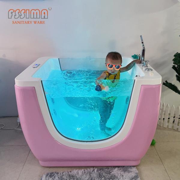 Buy cheap Fiberglass Acrylic Baby SPA Bathtub 1100x850x900mm White Pink Blue Orange Colour from wholesalers