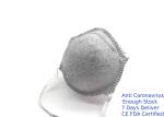 Customized Logo Carbon Filter Dust Mask , Activated Charcoal Dust Mask Gray
