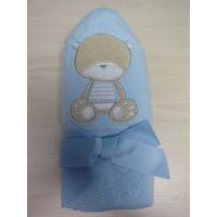 Buy cheap 100% cotton woven terry fabric embroidered hooded baby towels product