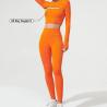 Buy cheap Wholesale Custom Logo Gym Legging High Impact Sports Bra 3PCS Long Sleeve Yoga Wear Gym Fitness Sets from wholesalers