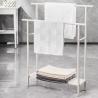 Buy cheap Removable Standing Household Bathroom Metal FOLDABLE Compact freestanding towel holder from wholesalers