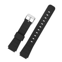 Buy cheap 16mm TPU Watch Band , Mens Thick Black Rubber Watch Strap ROHS passed product