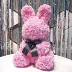 Wholesale Price 40cm height Foam Rose Bunny Girl Friend Rose Rabbit
