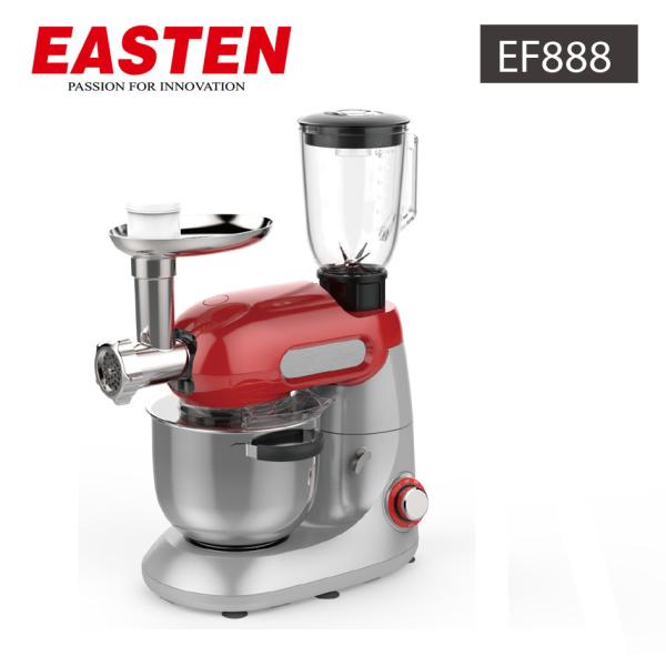 Buy cheap Easten Kitchen Plastic Stand Food Mixer EF888/ 1000W Electric Dough Cake Stand Mixer With Meat Grinder from wholesalers