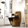 Buy cheap Ceramic Black Golden Siphonic One Piece Toilet Wall Hung Easy Clean from wholesalers
