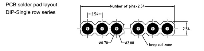 Customized Pogo Pin Connector Single Row Pogo Connector 7pin For PCB technology