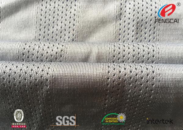 Buy cheap Fast Dry Fit Athletic Mesh Knit Fabric , Mesh Football Jersey Fabric By The Yard from wholesalers