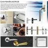 Buy cheap Interior door handle set with square rose for commercial interior door use from wholesalers