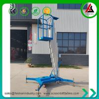 Buy cheap CE ISO Hydraulic Vertical Mast Lift 6m Electric Single Man Lift Equipment product