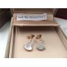 Buy cheap DIVAS'DREAM earrings in 18 kt white gold with mother of pearl and diamonds from wholesalers