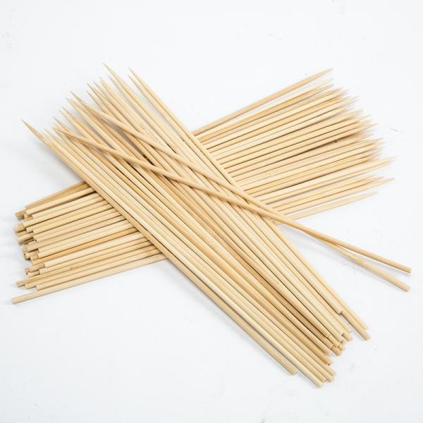 Wholesale Sharp Bamboo Skewers Disposable Sticks for BBQ Hot-pot Outdoor Camping