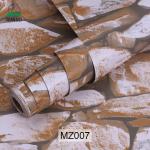 3D Brick PVC Self Adhesive Wallpaper Rolls for Stone Wall