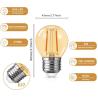 Buy cheap G45 amber led filament bulb 220-240V E27 2W filament led light bulbs from wholesalers
