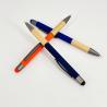 Buy cheap Creative Bamboo Grip School Plastic Ballpoint Pen Soft Rubber Touch Screen Top Ball Pen from wholesalers