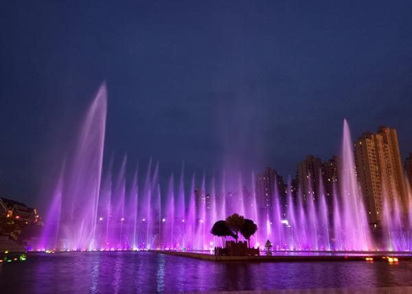 Buy cheap Color Change Outside Musical Water Fountain Stainless Steel Dancing Fountain On The Sea from wholesalers