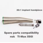 Ti-Max X-SG20L 20:1 Fiber Optic contra angle Reduction dental handpiece