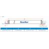 Buy cheap High Salt Rejection 4040 RO Membrane Low Fouling Brackish RO Membranes For Industrial from wholesalers