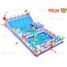 Buy cheap Large Inflatable Water Fun Park Obstacles Around Two Big Pool 15*30*7m from wholesalers