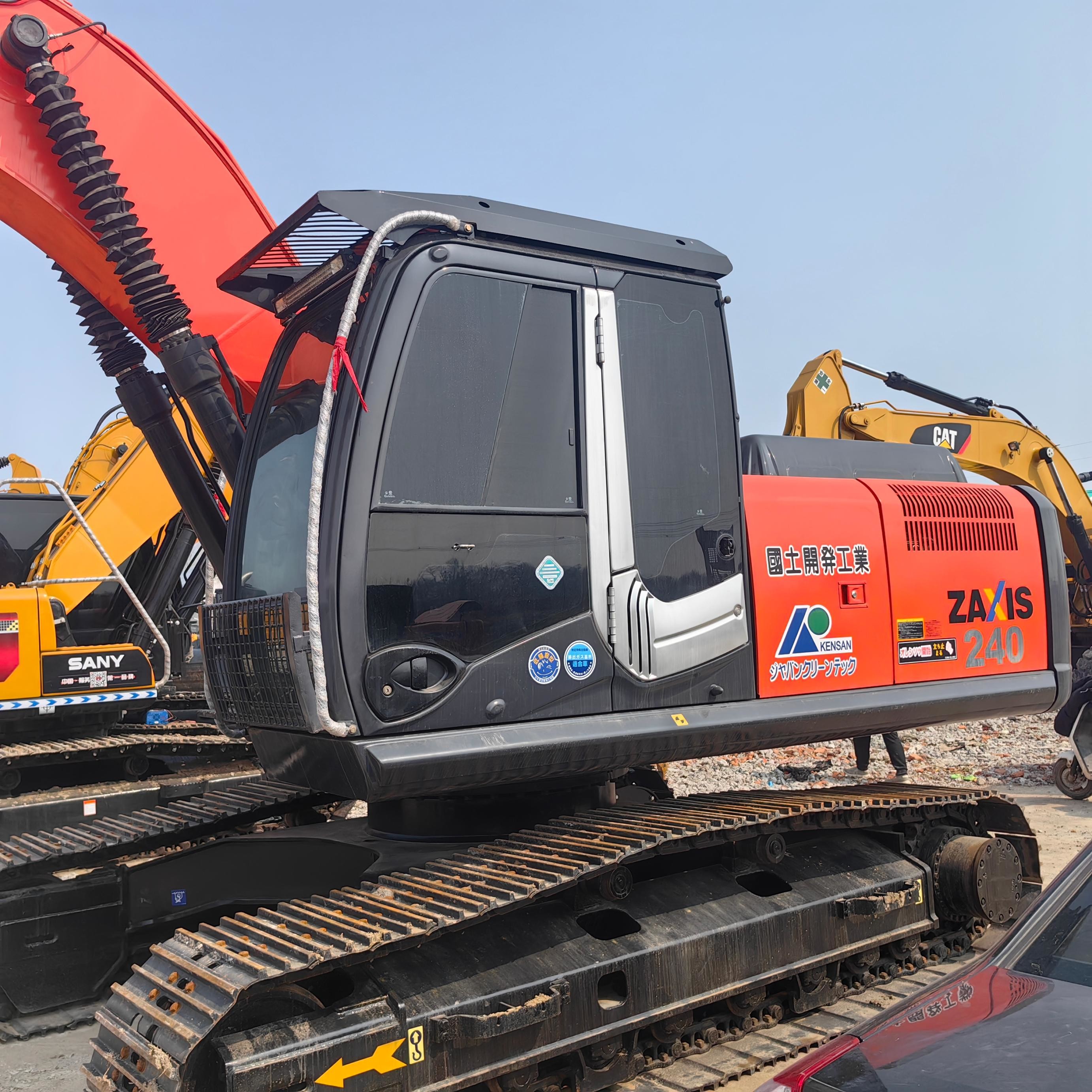 Factory Sale Used Hitachi zx240 Backhoe Excavator 24 Ton Hydraulic Backhoe Machine for Construction