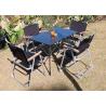 Buy cheap Outdoor Waterproof Aluminum Portable Camping Table For BBQ Party Square Roll Up Top from wholesalers