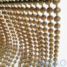 Buy cheap 10mm Steel Metal Bead Ball Curtains Bronze Sheer Curtains With Gold Beads from wholesalers