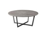Buy cheap Rectangle Artistic Coffee Tables Tempered Glass Coffee Table Black Leg 940*940*55mm from wholesalers