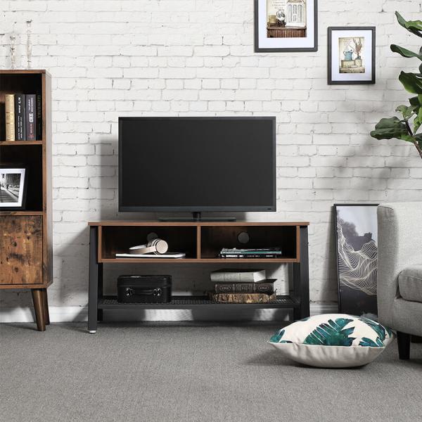 Buy cheap TV Table with Storage Compartment, Industrial TV Stand with Shelf, Entertainment Furniture, ULTV92X from wholesalers