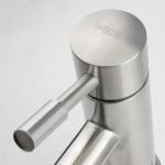 Solid single handle stainless steel kitchen sink faucet
