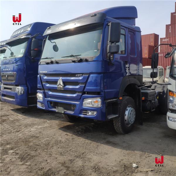 Buy cheap SINO Truck HOWO 371hp 60 Tons 18 Wheeler Heavy Duty Tractor Truck and Trailer from wholesalers