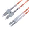 Buy cheap SC UPC To LC UPC Fiber Optic Patch Cable Duplex 62.5/125 OM1 Multimode OFNR 3.0mm Orange from wholesalers
