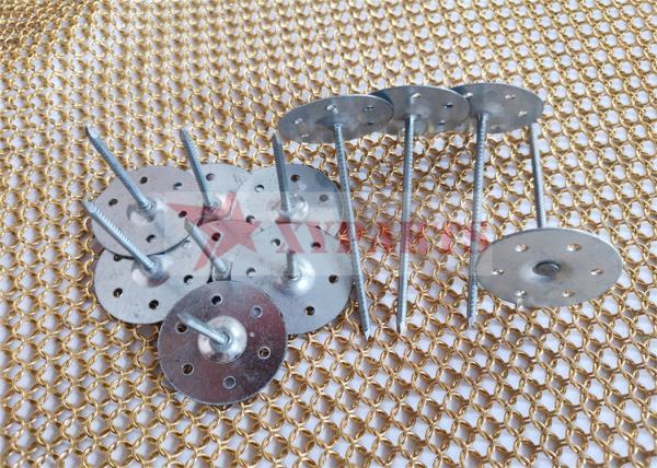 Galvanized Steel Perforated Insulation Support Nails To Attached Wood Fiber