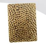 Silver Gold Color Water Ripple Stainless Steel Sheet For Ceiling Wall Panel