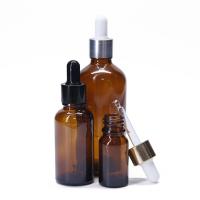 Buy cheap 15ml 30ml Amber Essential Oil Dropper Brown Glass Bottles With Measurement product