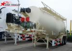 White Three Axles Carbon Steel Dry Bulk Truck Carriers Max Payload 80 Tons