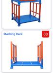 Warehouse Q235 Steel Pallet Waste Treatment Metal Stackable Shelves