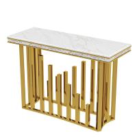 Buy cheap Stainless Steel Marble Table Top Marble Console Table For Corridor product