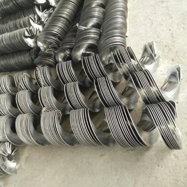 Pile Shaftless Spiral Blade Auger Augering Fabrication Auger Flight