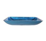 Irruption Light Blue Vintage Undermount Trough Bathroom Sink Glass Vessel With
