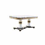 Buy cheap High Quality Artificial Carving Luxury Square Dining Table from wholesalers