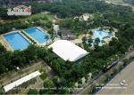 UV Resistant Big Event Sports Tent For Swimming Pool / Cafe Shops