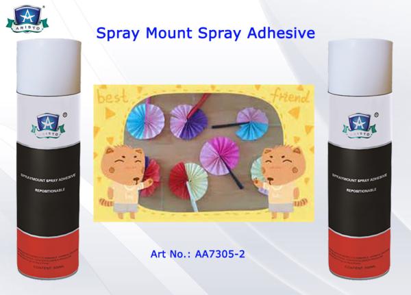 Environmental-friendly Spray Mount Adhesive for Foils , Paper , Clothing 500ml /