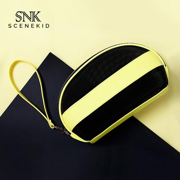 Buy cheap Splicing Design PU Leather Cosmetic Pouch Bag from wholesalers