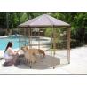 Buy cheap Black Color Large Dog Cage Outdoor Dog Kennel With Cover Easy Assemble from wholesalers