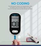 Handhold Easy Operation Large Font Diabetes Monitor Blood Sugar Glucometer