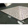 Buy cheap Perforated Acoustic Metal Ceiling Tiles Powder Coated Triangular For Convention Center from wholesalers