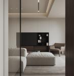 Creamy Whole House Design Contemporary Beige Home Furniture Kitchen Cabinet