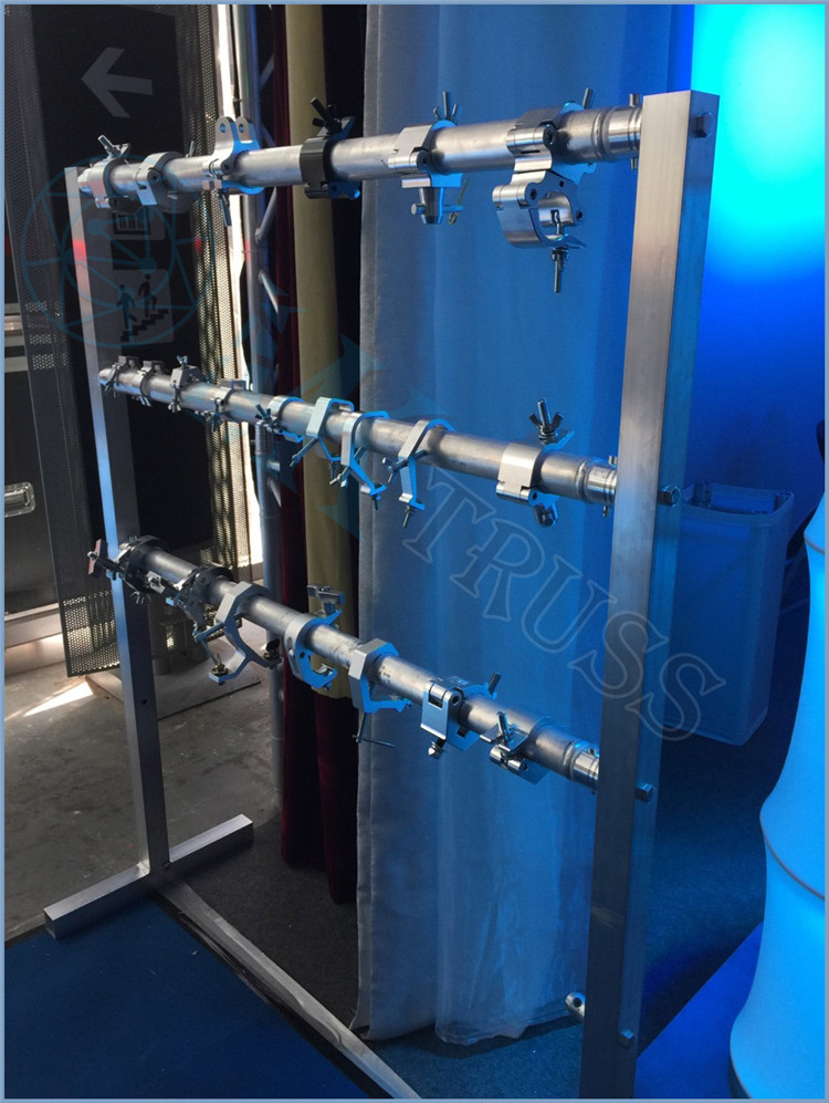 OEM Aluminum Stage Lighting Truss Hook Truss Clamp Double Coupler 100kg for 50mm Tube