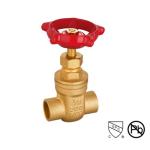 Brass 6 Inch Gate Valve Casting Body Brass Solder Ends NPT BSP Standard